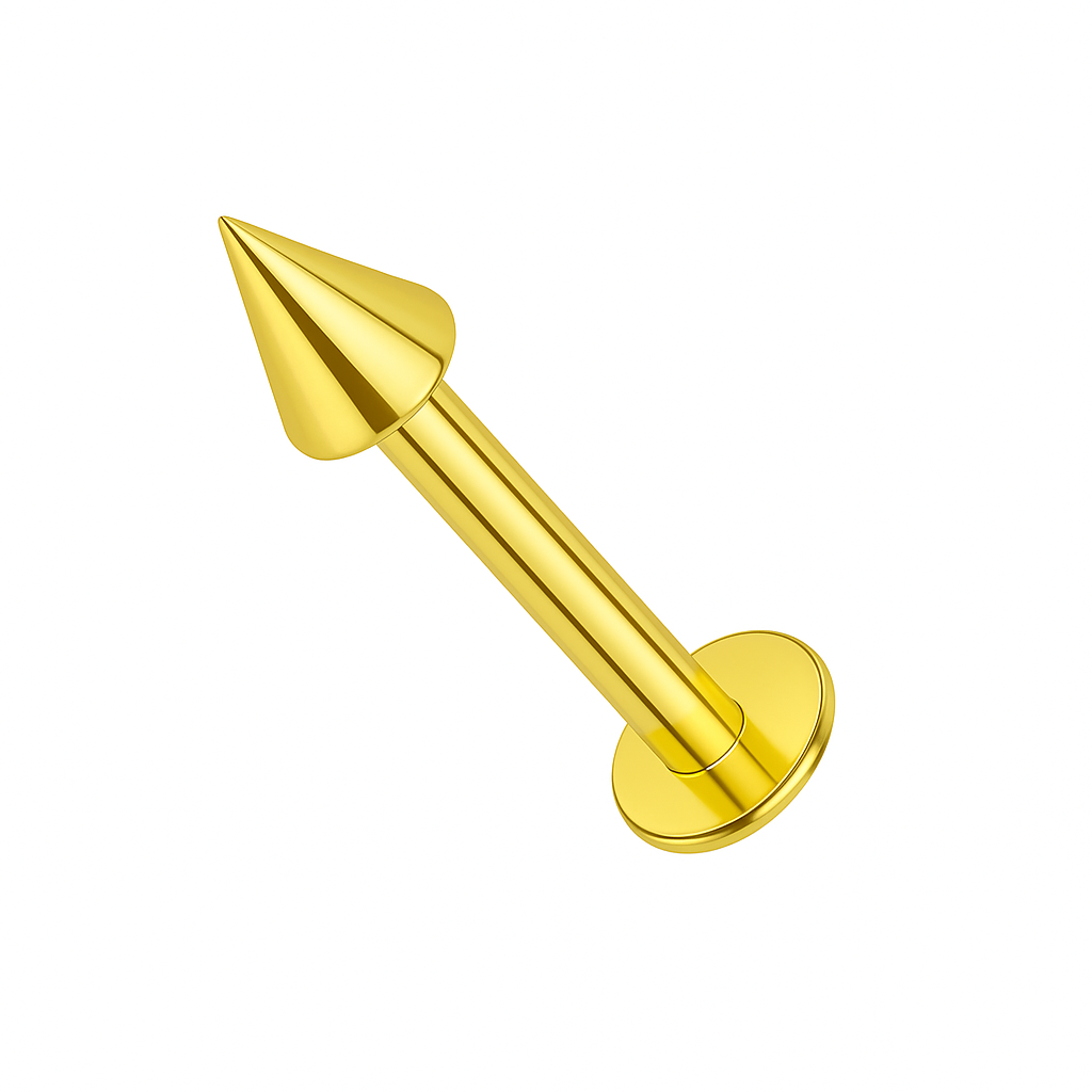 316L Surgical Steel Internally Threaded Cone Top Labret Stud