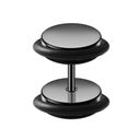 Sleek Surgical Steel Faux Plug with O-Rings