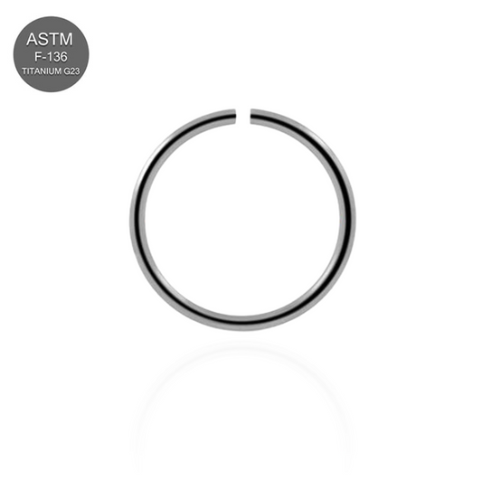 G23 Titanium Classic Seamless Continuous Hoop Ring - Monster Piercing