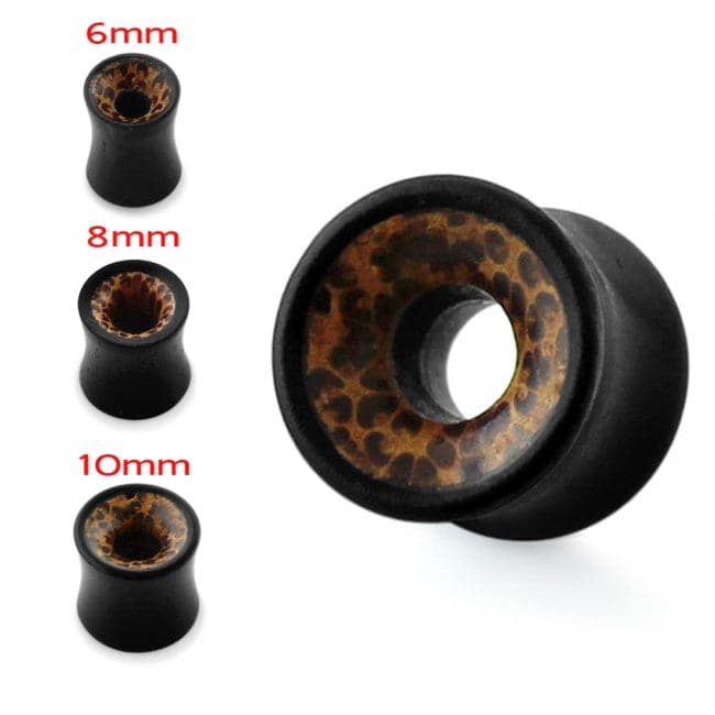 Organic Palm and Iron Wood Double Flared Ear Tunnel - Monster Piercing