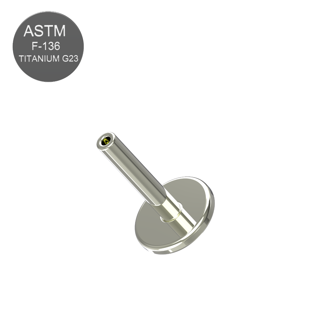 G23 Titanium Push-Fit Bar for Labret - Monster Piercing