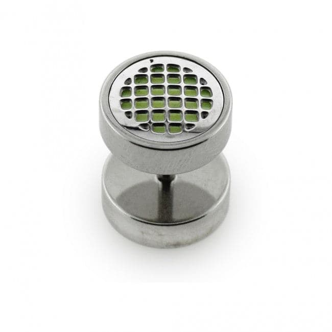 316L Surgical Steel Glow in the Dark Surgical Steel Fake Ear Plug - Monster Piercing