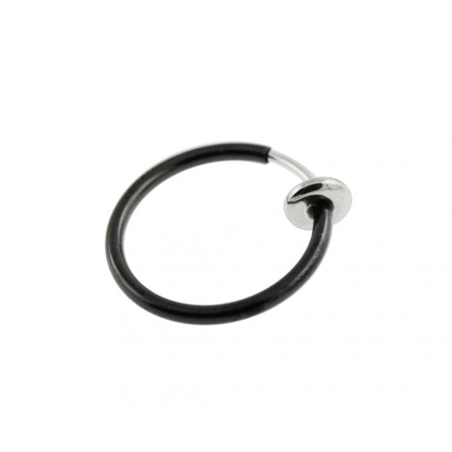 316L Surgical Steel Spring Action Fake Body Jewellery Nose Hoop - Monster Piercing