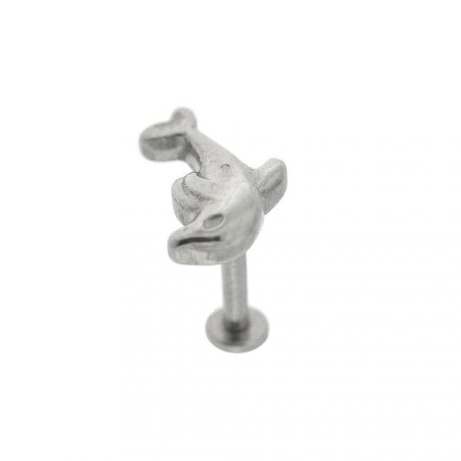 316L Surgical Steel Casting Dolphin Cartilage Stud - Monster Piercing