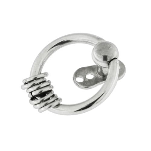 316L Surgical Steel Dermal Anchors Top with Septum Ring - Monster Piercing