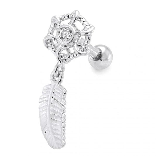 316L Surgical Steel Dream Catcher Ear Stud - Monster Piercing